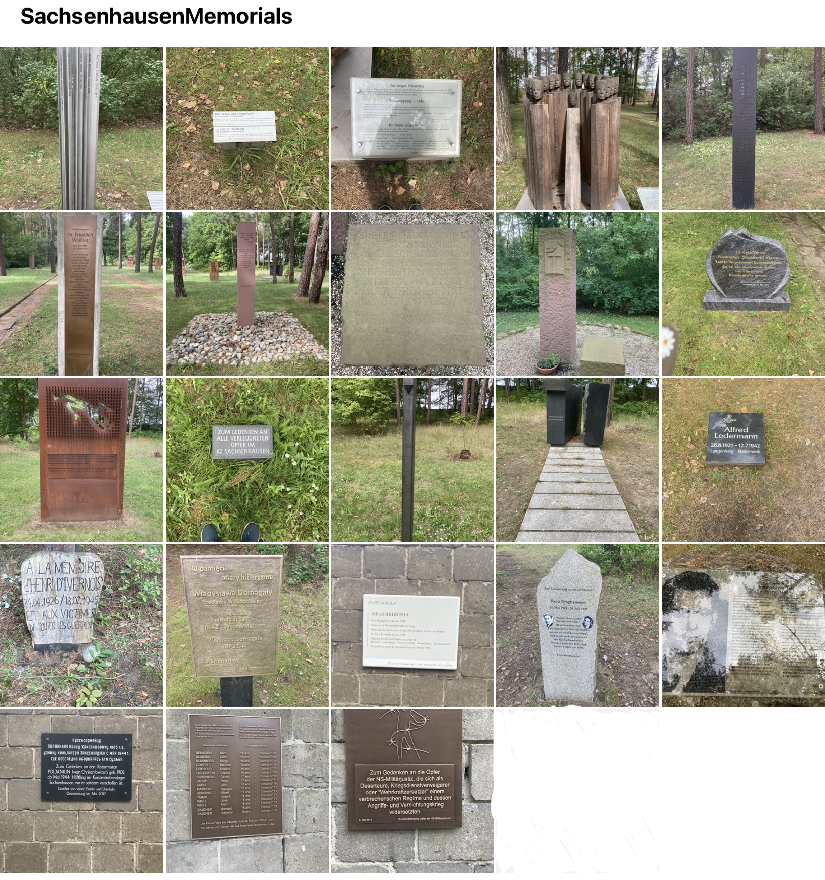 Sachsenhausen Memorials